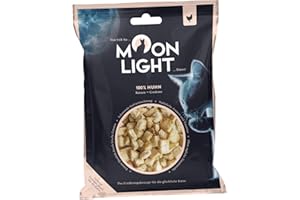CORWEX Moonlight Katzensnack (1 Päckchen) - 100% Huhn gefriergetrocknet - Ideal für empfindliche Katzen & Allergiker, ohne Getreide & ohne Zucker