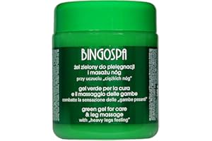 Gel verde per gambe pesanti, vene varicose, vasi fragili 500 ml BINGOSPA