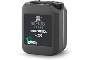 WO-WE Huile pour Pierre Naturelle W250 Nettoie Nourrit Protège le marbre, pavé, granit 5L