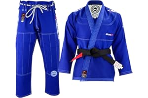 Malino Brazilian Jiu Jitsu Kimono Traje BJJ Gi Uniforme Pearl Weave 100% algodón 550 g/m² 10 oz Ripstop Pantalón preencogido