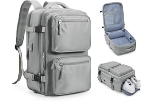 wassdins Mochila Viaje Cabina Avion 40x20x30 Mujer Hombre, Maletas de Viaje Cabina Mochila Viaje Cabina Avion 40x20x25 Ryanair Impermeable Travel Backpack