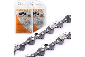 HobbyPower24 2 catene di ricambio per motosega PGHSA 12 B2 C2 C3, semi-scalpello, passo 0,3, spessore maglia 1,1 mm, 28 TG, compatibile con Parkside