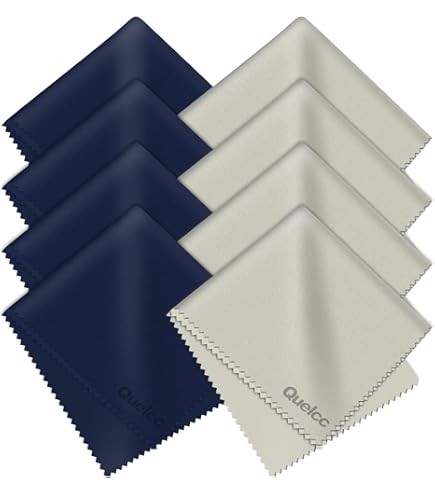 Lot De 50 Chiffons Microfibre Ultra Fins - Pour Lunettes, écrans, Objectifs Photo, Bijoux | 10x10cm, Non Pelucheux, Lavables