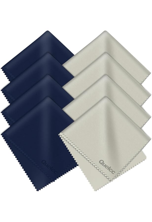 Xcdhemde 8 Pièces Chiffon De Nettoyage En Microfibre Pour Verres