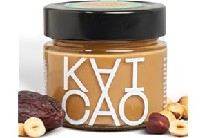 Kaicao Crema de Avellana y Dátiles - sin Azúcar Refinada - 100% Natural, Vegano, sin Gluten – Avellanas Tostadas del Norte de España y Dátiles de Deglet Noor - 200g