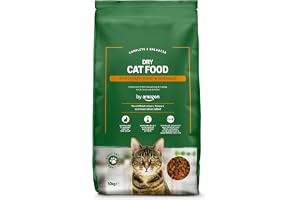by Amazon - Croquettes complètes pour chats adultes, au poulet, dinde et légumes, 10kg, lot de 1