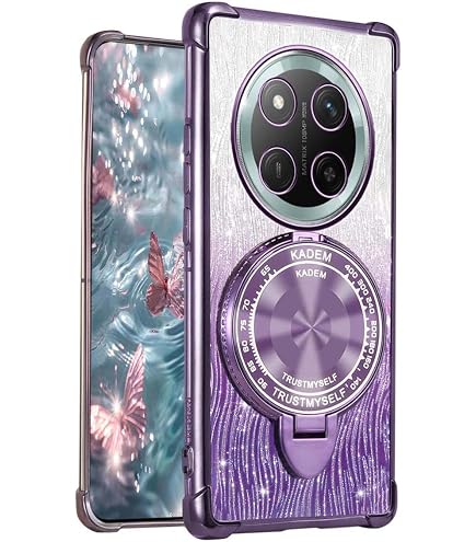 Glitzer-Hülle Für Honor Magic 7 Pro – Transparent, Stoßfest, Mit Diamant-Design Und Austauschbarer Glitzer-Karte, Rosa