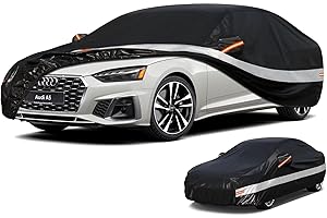 Holthly Autoabdeckung Passend für Audi A5 S5 RS5 Sportback Cabrio Coupe Limousine (2007-2025) 10 Schichten Vollgarage Auto Abdeckplane 100% Wasserdicht Autoplane Outdoor Autogarage