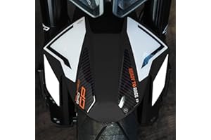 labelbike - Naklejki żywiczne żelowe 3D Błotnik Motocyklowy kompatybilny z KTM 890 Duke GP 2022-2023 biały