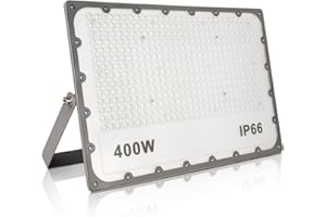 JBdusn 400W Faretto LED da Esterno, IP66 Impermeabile Fari LED da Esterno Faretti a LED da Esterno, 6500K Bianca Fredda Faro LED Proiettore LED per esterni lampada LED per giardino, balcone, garage