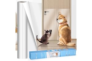 Zaxiva Kratzschutz Sofa Katze, 8m x 43cm Kratzfolie Katzen Selbstklebend, Transparente Anti Kratz Folie für Katzen, Kratzschutz für Hundetüren, Sofaschutz Katze, kratzschutz Wand und Tür