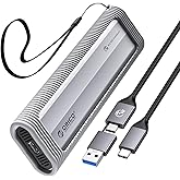 ORICO Al&uuml;minyum M.2 NVMe SSD Muhafaza, USB 3.2 Gen 2 (10 Gb/sn) - Aletsiz NVMe PCI-E M.2 SSD Kılıf, M/B&M Tuşları i&ccedil;in UASP D