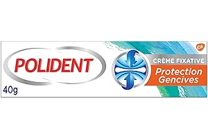 Polident Crema fissa totale azione, per protesi dentali parziali o complete, senza sapore, confezione da 6 x 40 g