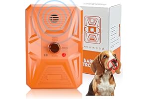 RoamRover Dog Barking Device, Triple Anti Dog Barking Device Ultrasonic, Just Point at the Dog and Press the Button to Stop Bad Behavior, More Suitable for Dog Training and Behavior aid (orange)
