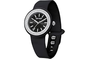 HIP HOP, Orologio Hero.DOT Bezel, Orologio Donna, Quadrante Sketch con Indici Luminosi, Cinturino in Silicone Eco-Friendly, Cassa 34 mm, Resistente all'Acqua
