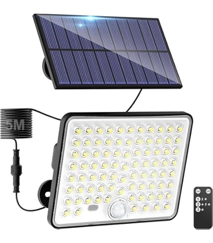 Focos Solares Exteriores Ip65, 57 Led, 3 Modos Luz Blanco Frío | Meses Sin Interés
