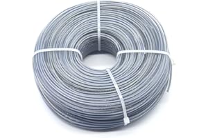 konkoke Filo decespugliatore,Filo decespugliatore 2,7mm,Filo decespugliatore indistruttibile,Filo Linee in Nylon per Tagliaerba (⌀2,7mm-68m-450g, Due Colori/Rotondo)