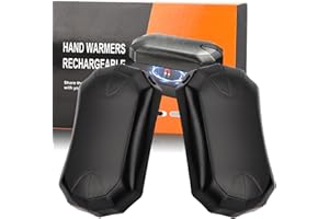 CRRXIN Ogrzewacze do rąk, ładowane, 2 sztuki, magnetyczny elektryczny ogrzewacz do rąk, 10000 mAh, powerbank, przenośny elektroniczny grzejnik kieszonkowy dla Raynauds, golfa, na zewnątrz w zimie, najlepsze
