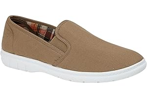 Fashion Star New Deck Pumps Wide Fit Mens Canvas Shoes Padded Plimsolls Espadrilles Size