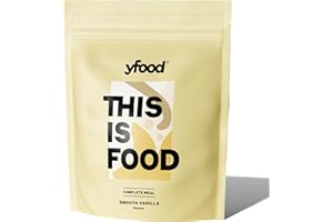 ‎YFOOD yfood Trinkmahlzeit Smooth Vanilla – 12 Mahlzeiten à 400 kcal in Pulverform – 26 g Protein, Vitamine & Mineralstoffe - Geschmack: Vanille