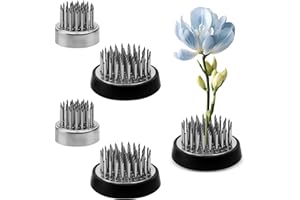 APOMOONS 4er Steckigel Blumen Blumenigel Steckigel Kenzan, Blumensteckigel Flower Frog Ikebana Igel für Ikebana, für DIY Blumenarrangement, Heimdekoration, Florist (23 & 34mm)