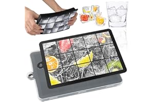 talifoca 2 stampi per cubetti di ghiaccio in silicone con coperchio, per cubetti di ghiaccio, cubetti di ghiaccio, cubetti di ghiaccio quadrati, stampi in silicone per cubetti di ghiaccio, 15 _2p