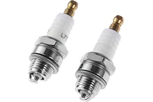 DRELD 2Pcs L7T Spark Plugs, 2 Stroke Engine Spark Plug Engine Parts Replacement for BPMR7A CJ8 RCJ6Y RCJ7Y Chainsaw Brush Cutter Garden Lawnmower Strimmer