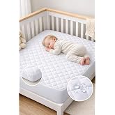 Formeya Beyaz%100 Pamuk Kapitone Fitted Su Sıvı Ge&ccedil;irmez Bebek-&Ccedil;ocuk Alezi, Park Yatak Beşik Yatak Alezi, 70x120