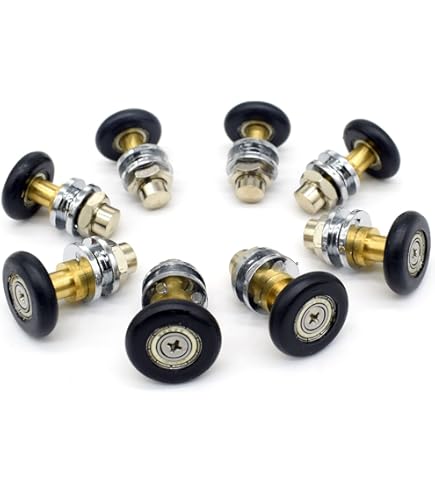 Set Di 4 Cuscinetti Per Doccia - 2 Superiori E 2 Inferiori Con Copertura Cromata - Foto 6