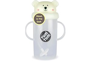 TUM TUM Tippy Up - Tazza con beccuccio a flusso libero (senza valvola), per bambini, 200 ml, senza BPA, 300 ml