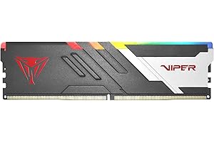 PATRIOT MEMORY Patriot Viper Venom RGB DDR5 RAM 16GB (1X16GB) 6000MT/s CL30 UDIMM Desktop Gaming Memory Module - PVVR516G60C30