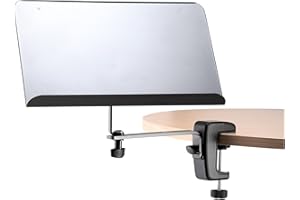 K&M Konig and Meyer 11510.000.55 - Porta spartiti da fissare a tavoli e tubi, colore: Nero