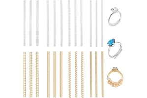 Kzouenzu Regolatore Dimensione Anello Trasparente [24 Pezzi], Ferma Anello Silicone, 4 Taglie Stringi Anello Invisibile, Regolatore Dimensione Anello, Ring Size Adjuster, Per Anelli Allentati