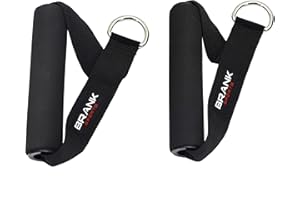 BRANK SPORTS® Kit Complet d'élastiques Musculation avec poignées | Résistance Ajustable équivalent Poids de 5 à 68kg | Pack Bandes Elastiques Musculation de 13 Accessoires | Marque française