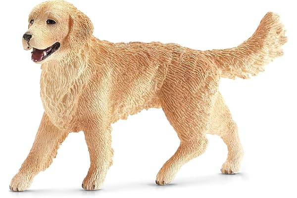 schleich FARM WORLD | Golden retriever tik 16395 | Detaljerad djurfigur | Samlar- och lekfigur | Present för flickor och pojkar