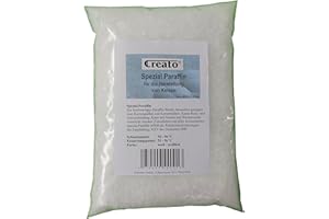 Creato Z4001 - Wachsgranulat Paraffin 1000 Gramm, Kerzenwachs, Paraffinwachs.
