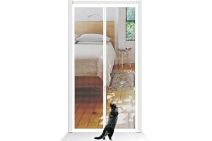 Förstärkt Kattgrind For Dörrar Storlek 130 Cm X 220 Cm Kraftig Design Med Dragkedja Förhindrar Hundar Och Katter Från Att Läm