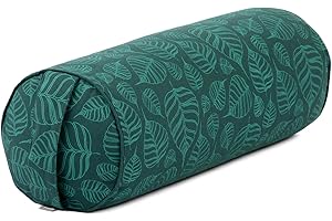 ‎BODHI Bodhi Yoga Bolster Ø 23 cm | Maharaja Collection | Abnehmbarer & Waschbarer Bezug aus 100% Baumwoll | Yogarolle mit Bio-Dinkelfüllung | Yogakissen für Restorative & Yin Yoga