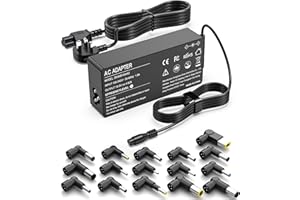 FUDCOCWN 90W Universal Laptop Charger UK AC Power Adapter Compatible with HP Dell Lenovo Acer ASUS Sony Notebook Ultrabook 19.5V Supply Cord with 16 tips