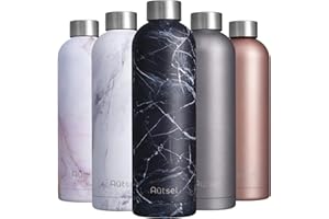 Autsel Stainless Steel Water Bottle 750ml Double Walled Vacuum Insulated Water Bottle Metal Leak-Proof Reusable Sports Flask Bottle BPA Free