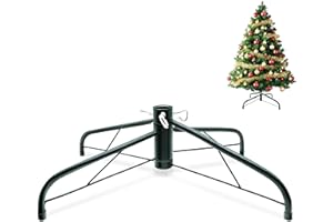 TIKTALK Weihnachtsbaumständer 50/60 cm - Extra Großer Christbaumständer mit 3.2 cm Bohrung -Der dreieckige Stützrahmen erhöht die Stabilität tannenbaumständer für Weihnachtsbäume bis 250 cm