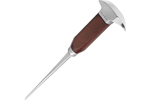 Final Touch Ice Pick Pic à Glace De Acier Inoxydable avec Manche en Bois - 13 cm Pouces avec poignée de sécurité pour la Cuisine, Les Bars et Le Magasin de thé au Lait Japanese Style