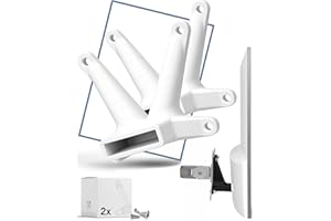 3IDEE Pack d'adaptateurs VESA Compatible avec moniteurs HP (22f, 24f, 27f,22ea, 22er, 24fw, 24fh, 24ea, 27es, 27ea, 27er, 27fh, 27fw et Plus) - kit de vis Inclus - 75x75mm - Pack Double (Blanc)