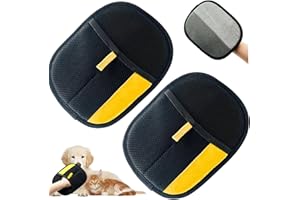ELYCO Guanto Rimuovi Peli Animali, Pet Hair Remover Elettrostatico, Guanto Peli Gatto Cane per Vestiti, Divani, Tappeti, Sedili Auto – Riutilizzabile e Lavabile, 2 Pezzi