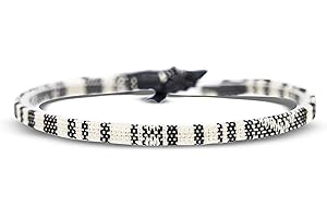 Made by Nami Bracelet de cheville pour hommes et femmes - boho hippie - accessoires de plage et de festival - fabriqués à la main - 100% coton écologique, imperméable et ajustable (Blanc)