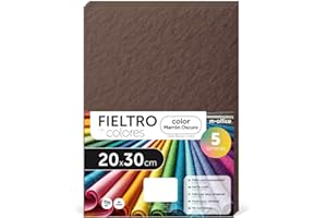 Pannolenci Colorati, Feltro per Lavoretti Creativi, Cucito e Patchwork, Materiale per Scrapbooking e Decorazioni, Set Colori DIY, Ideale Artigianato e Fai-da-te, 40x60cm m-office(Marrone Chiaro, 20pz)