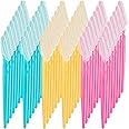 HFATMOS 48 Pcs Eyebrow Razor, Face Razor Multipurpose Dermaplaning Tool, Hair Trimmer Shaper Shaver with Protective Cover, Facial Removal for Women Men Body Use, Yellow,Blue,Pink, Count (Pack of 1)