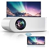 YABER WiFi Projector Mini Portable Projector 6500 Lumens 1080P Full HD Projector[Projector Screen Include] 236" Home Theater 