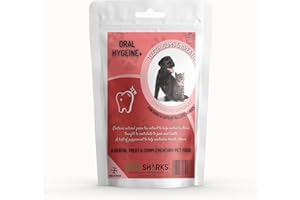VITA SHARKS Oral Hygeine+ | Dental Care | Premium UK Made, No added Grain, Functional Nutrient Rich Treats | Pet Health Care for Dogs & Cats