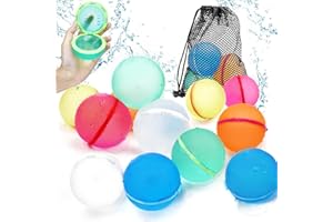 EKKONG Wasserbälle 10 Stück - Wiederverwendbare Wasserbomben Aus Silikon
